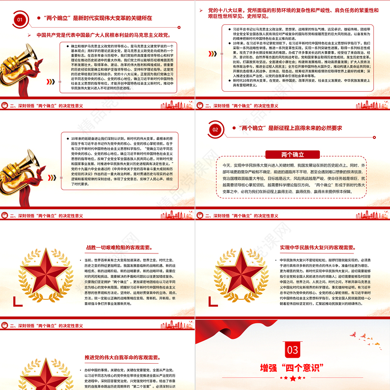 2023坚强核心团课PPT创意党政风团员和青年主题教育专题团课课件