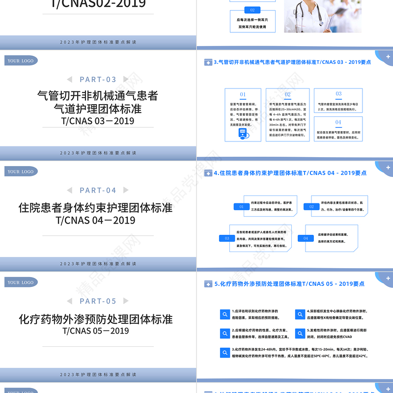 2023护理团体标准22项PPT简约风护理团体标准要点解读专题课件下载