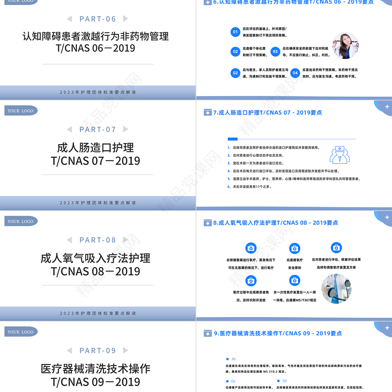 2023护理团体标准22项PPT简约风护理团体标准要点解读专题课件下载