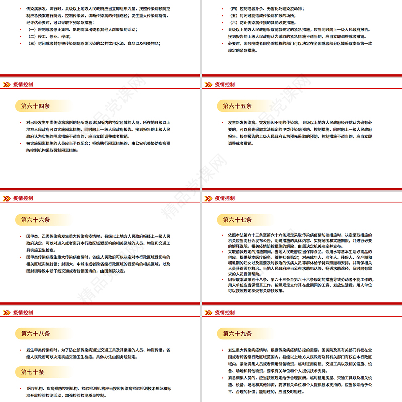 简洁大气《中华人民共和国传染病防治法》PPT课件