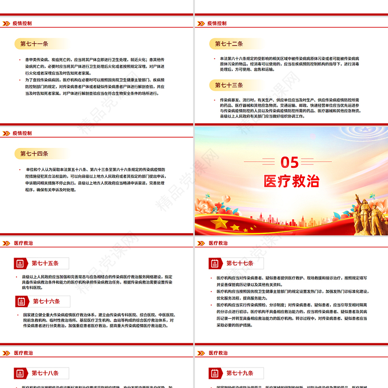 简洁大气《中华人民共和国传染病防治法》PPT课件