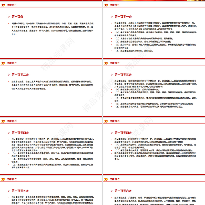 简洁大气《中华人民共和国传染病防治法》PPT课件