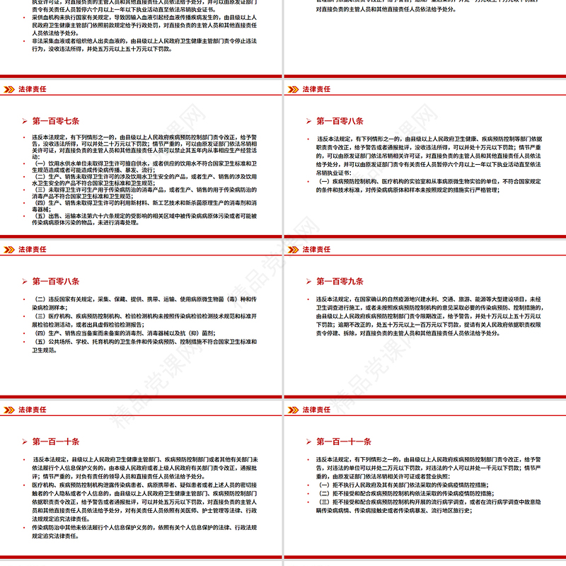 简洁大气《中华人民共和国传染病防治法》PPT课件