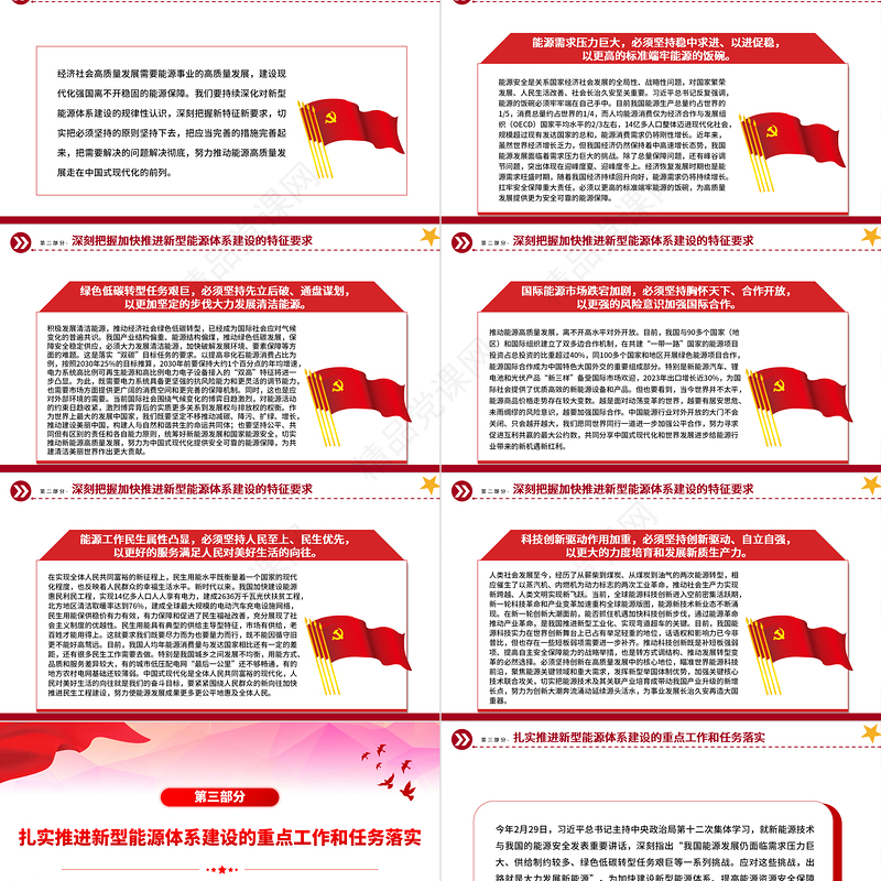 建设新型能源体系提高能源资源安全保障能力PPT党政风党员干部学习教育党课课件