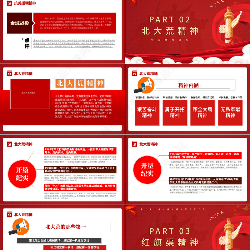 中国精神谱系PPT党政风社会主义革命和建设时期传承百年精神谱系凝聚奋进力量党课课件