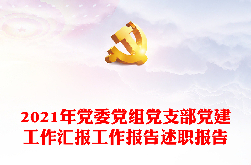 年党委党组党支部党建工作汇报工作报告述职报告