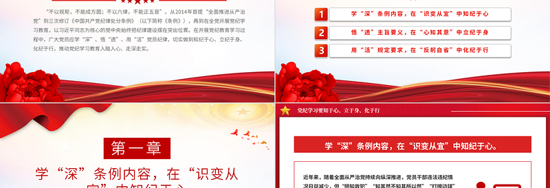 2024要知于心立于身化于行PPT红色大气党纪学习教育主题党课课件