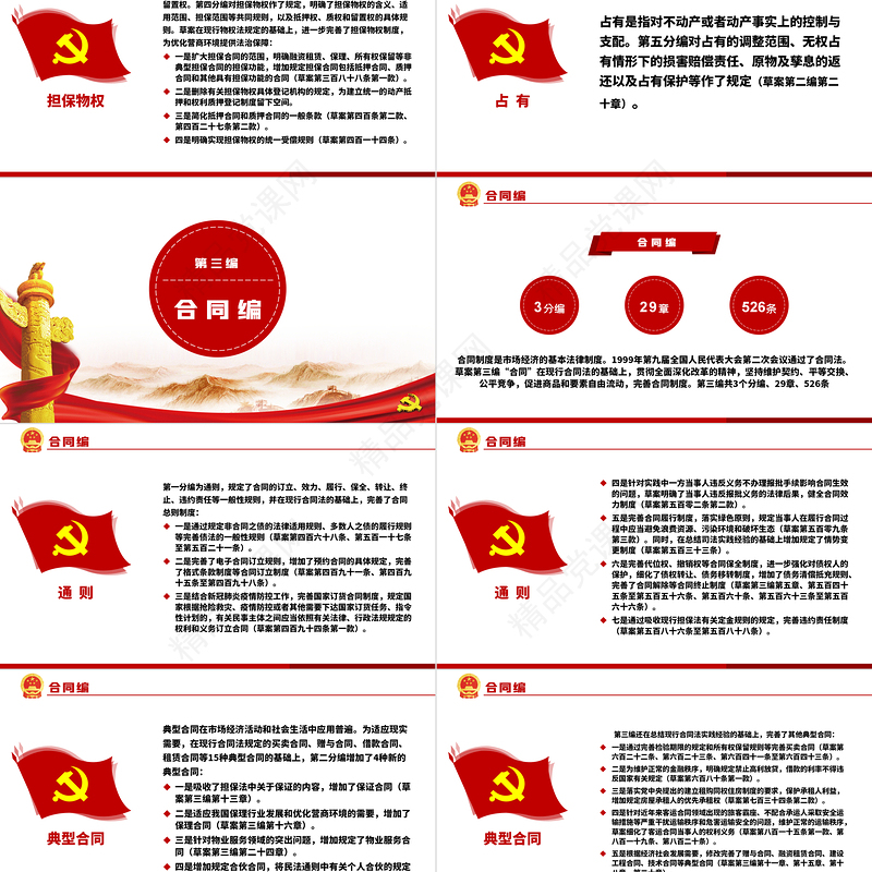 中华人民共和国民法典草案解读党课PPT