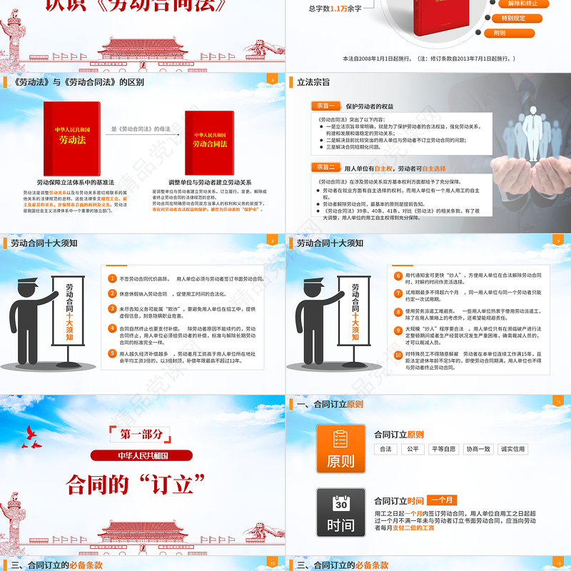 2021中华人民共和国《劳动合同法》重点解读PPT