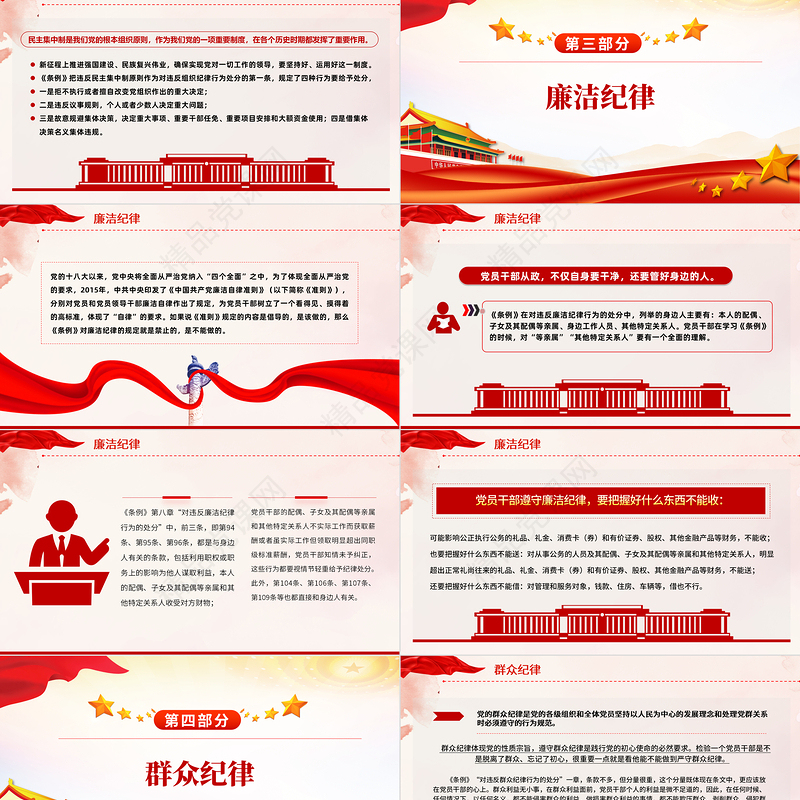 党员干部恪守六大纪律筑牢思想根基增强定力涵养正气主题党课PPT