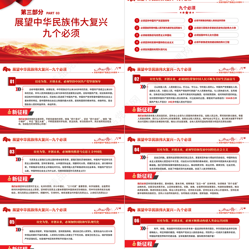 2021学习“七一”重要讲话精神PPT庆祝中国共产党成立100周年大会上的重要讲话精神学习党课模板