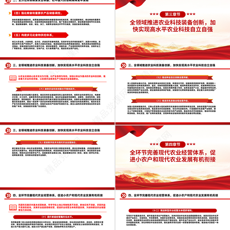 简洁风《加快建设农业强国规划（2024－2035年）》PPT课件