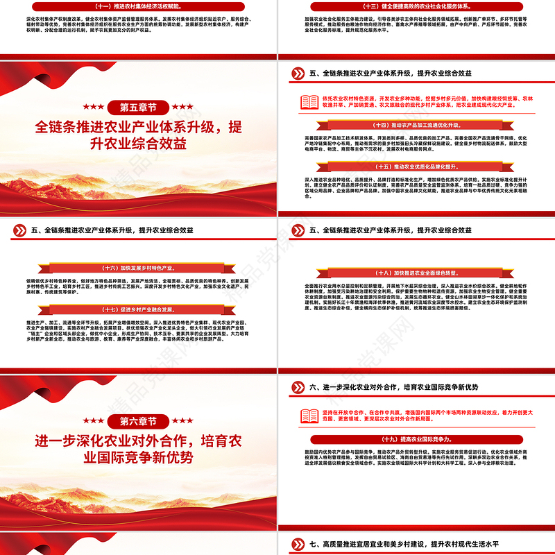 简洁风《加快建设农业强国规划（2024－2035年）》PPT课件