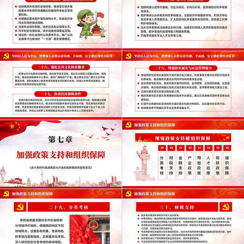 党课学习关于新时代推进西部大开发形成新格局的指导意见PPT