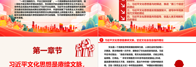 深度解析习近平文化思想的理论伟力ppt大气党政全国宣传思想文化工作会议精神微党课课件
