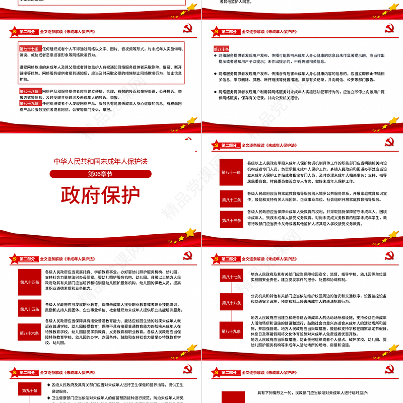 2021年最新修订《中华人民共和国未成年人保护法》全文解读PPT模板