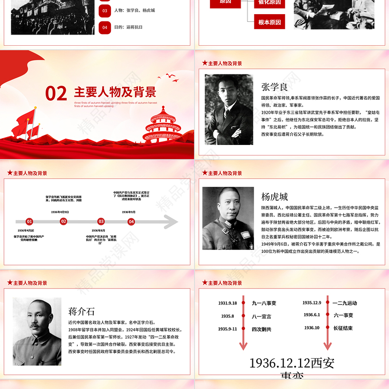 西安事变PPT水墨中国风抗日救国挽救中华民族双十二事变以史为鉴砥砺前行历史课件