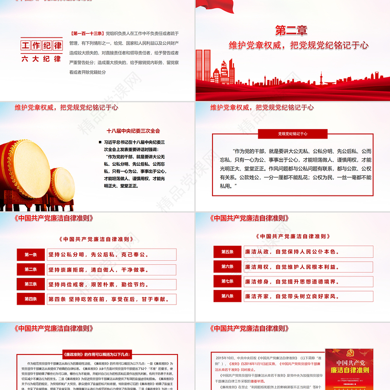 2021学深学透党规党纪永葆共产党员本色PPT严守纪律规矩党员党课课件下载
