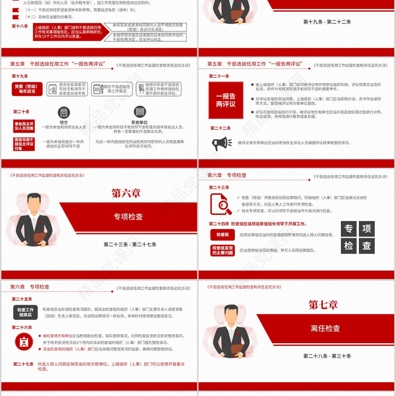 原创干部选拔任用工作监督检查和责任追究办法-版权可商用