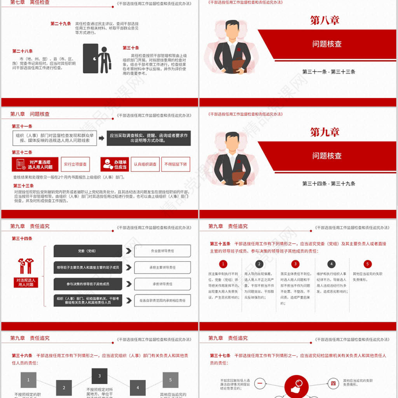 原创干部选拔任用工作监督检查和责任追究办法-版权可商用