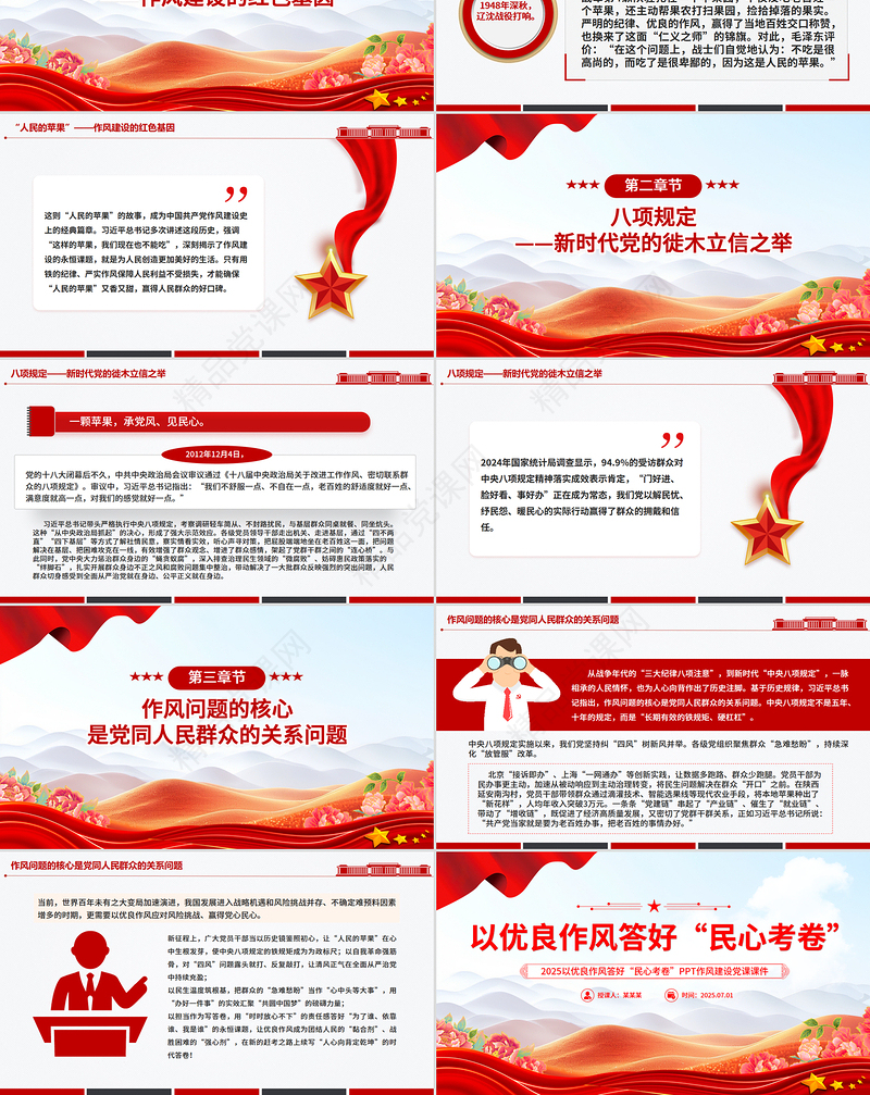 党政风以优良作风答好“民心考卷”PPT作风建设党课