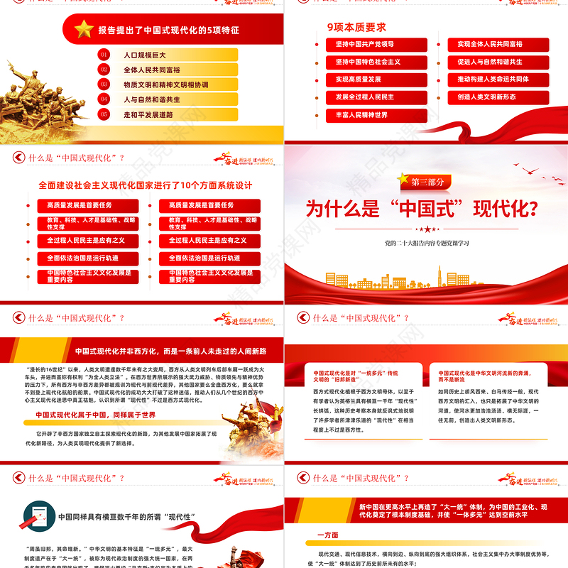 中国式现代化内涵PPT优质实用新思想新理论之中国式现代化的理论体系学习课件