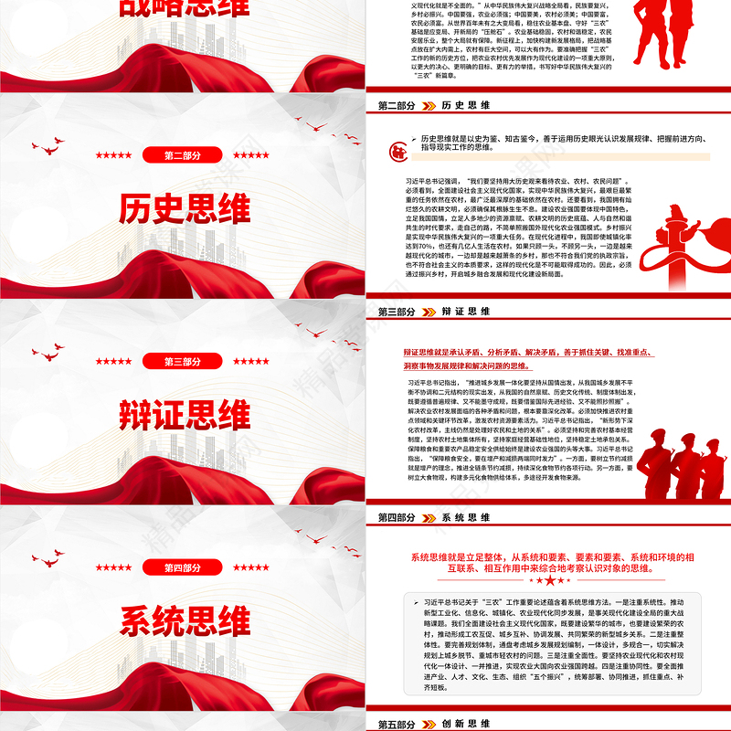 2023运用科学思维方法做好“三农”工作PPT优质党建风深入开展学习习近平新时代中国特色社会主义思想主题教育专题党课课件
