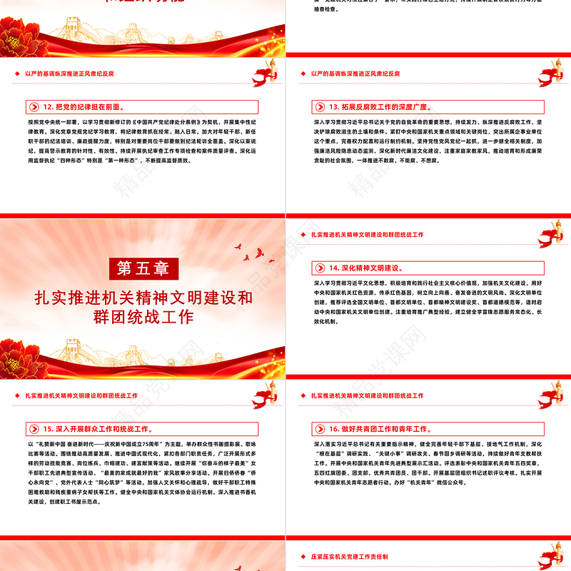 2024年中央和国家机关党的建设主要工作专题微微党课课件PPT课件下载下载