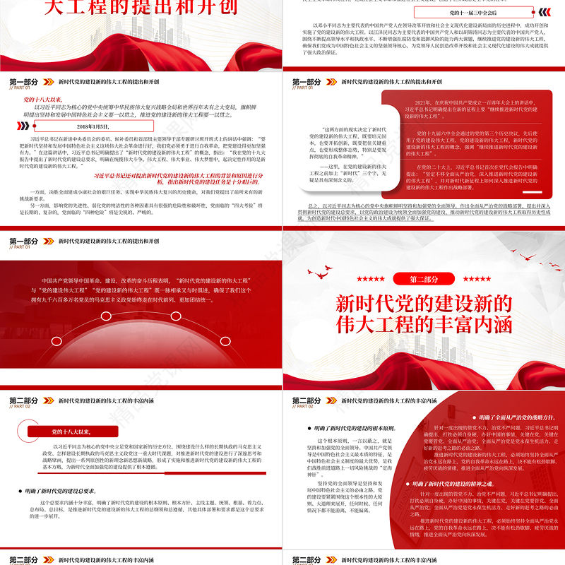 2023深入推进新时代党的建设新的伟大工程PPT党政风优质风党员干部学习教育专题党课党建课件