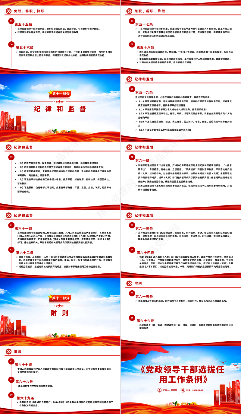 2024《中国共产党党组工作条例》PPT红色精美党内法规条例系列微党课