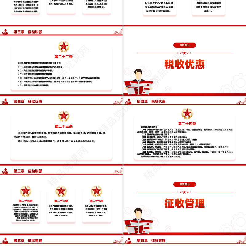 《增值税法》全文PPT简洁大气法律法规课件模板