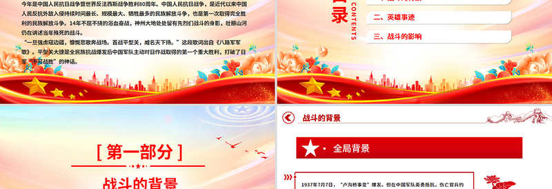 纪念抗日战争胜利80周年之平型关大捷PPT课件下载