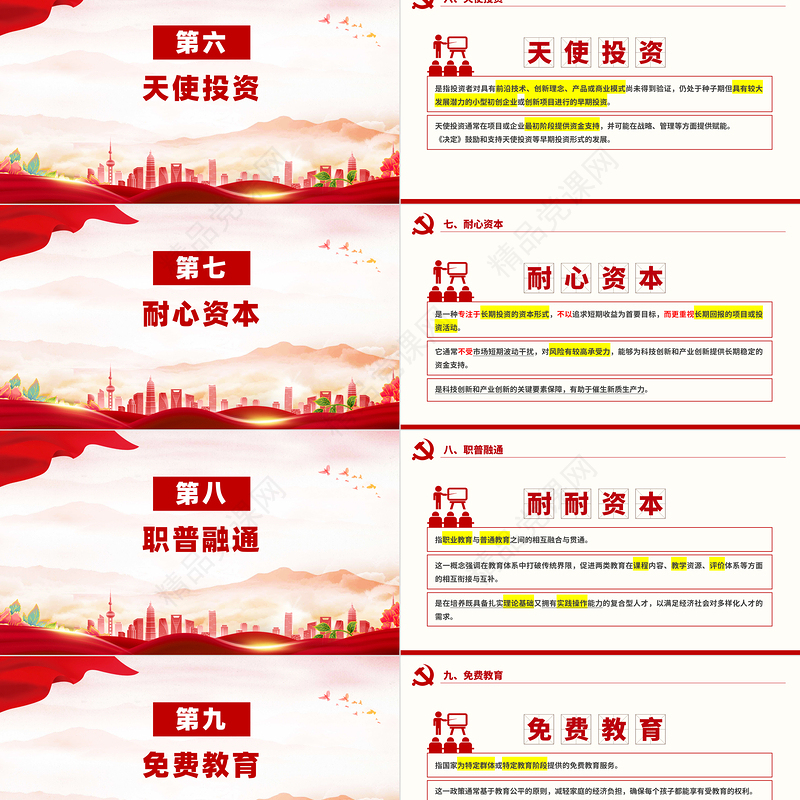 大气创意风关于《决定》名词解释PPT党课课件