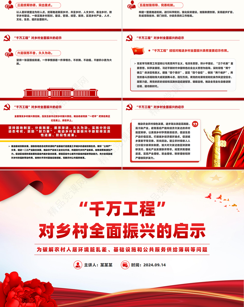 2024“千万工程”对乡村全面振兴的启示PPT课件