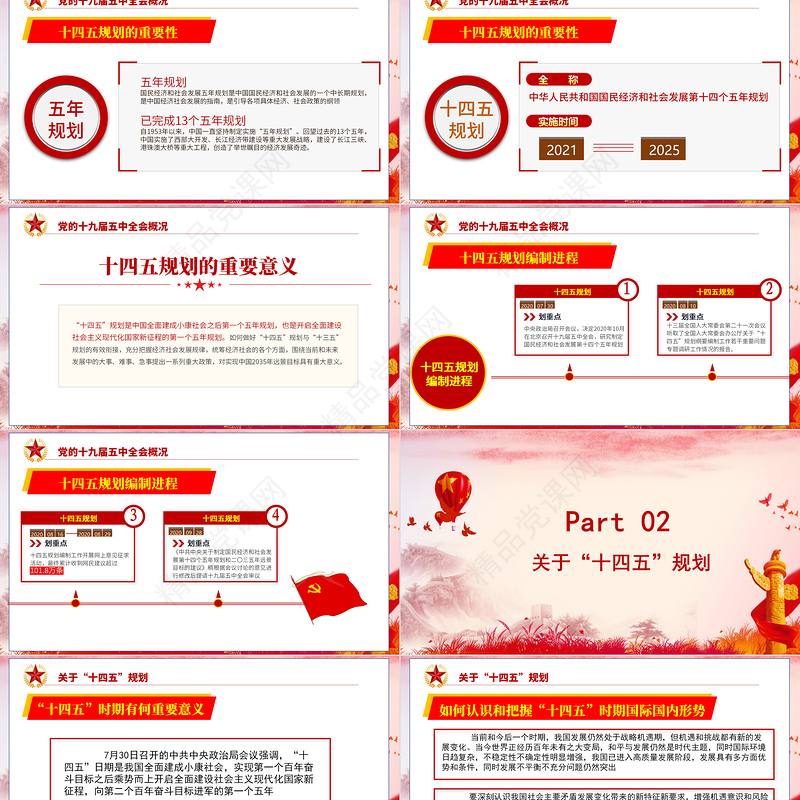 学习解读十九届五中全会PPT模板