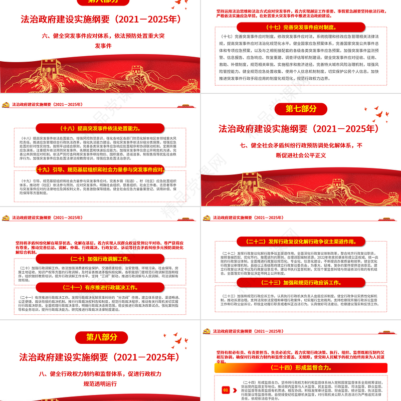 -2025年法治政府建设实施纲要PPT解读实施纲要专题党课课件下载