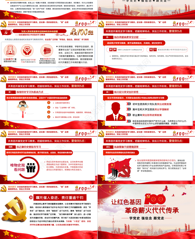 2021让党政风基因革命薪火代代传承PPT庆祝中国共产党成立一百周年主题党课