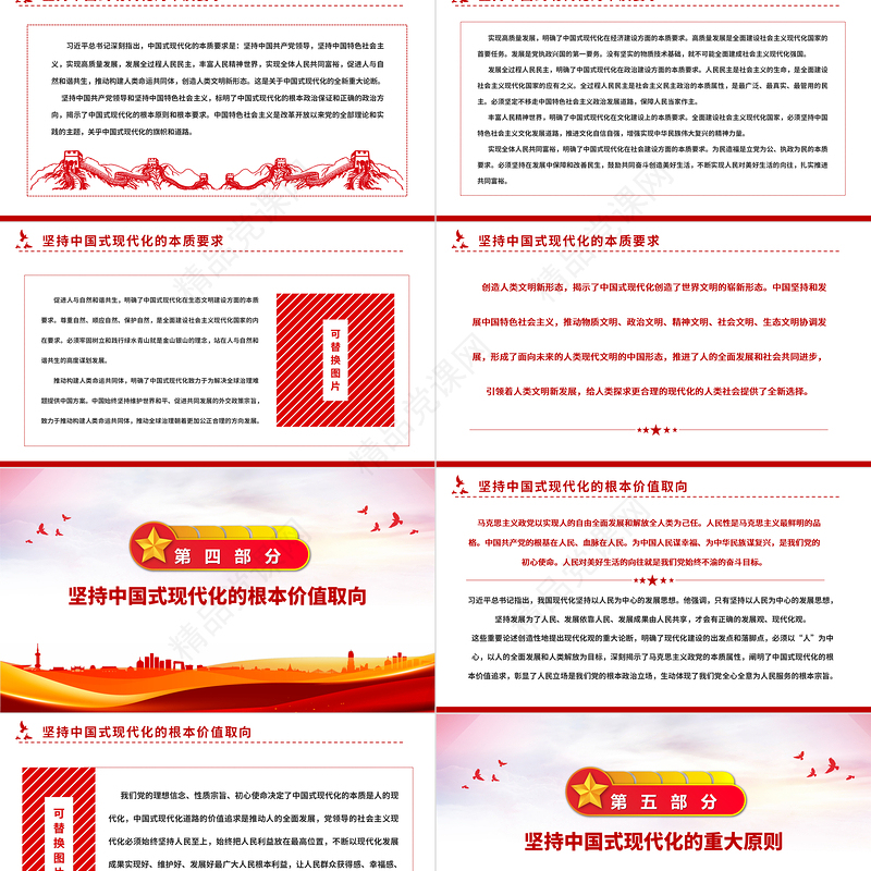 中国式现代化理论的新飞跃PPT党政风学习党的20大精神党员干部辅导微党课课件