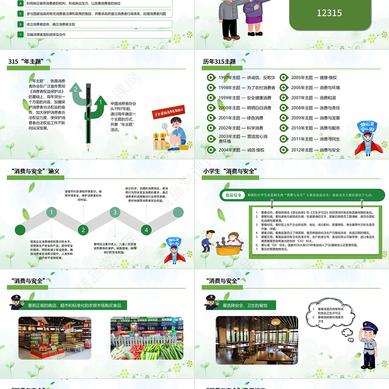 “消费与安全”315消费者权益日主题教育课件PPT