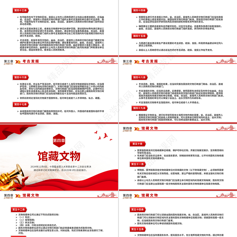 精美大气2025新修订《中华人民共和国文物保护法》PPT课件