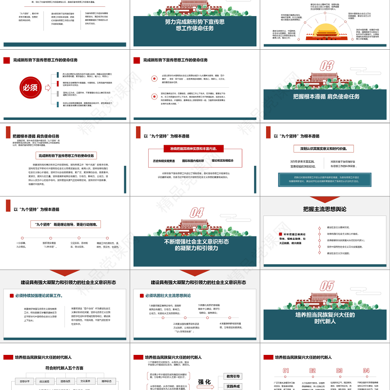 2019全国宣传思想工作PPT模板