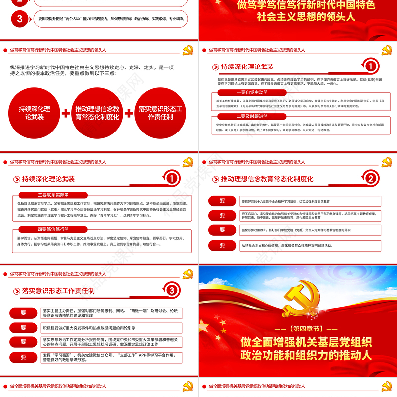 强化政治机关意识走好第一方阵全面从严治党党员干部培训党课PPT