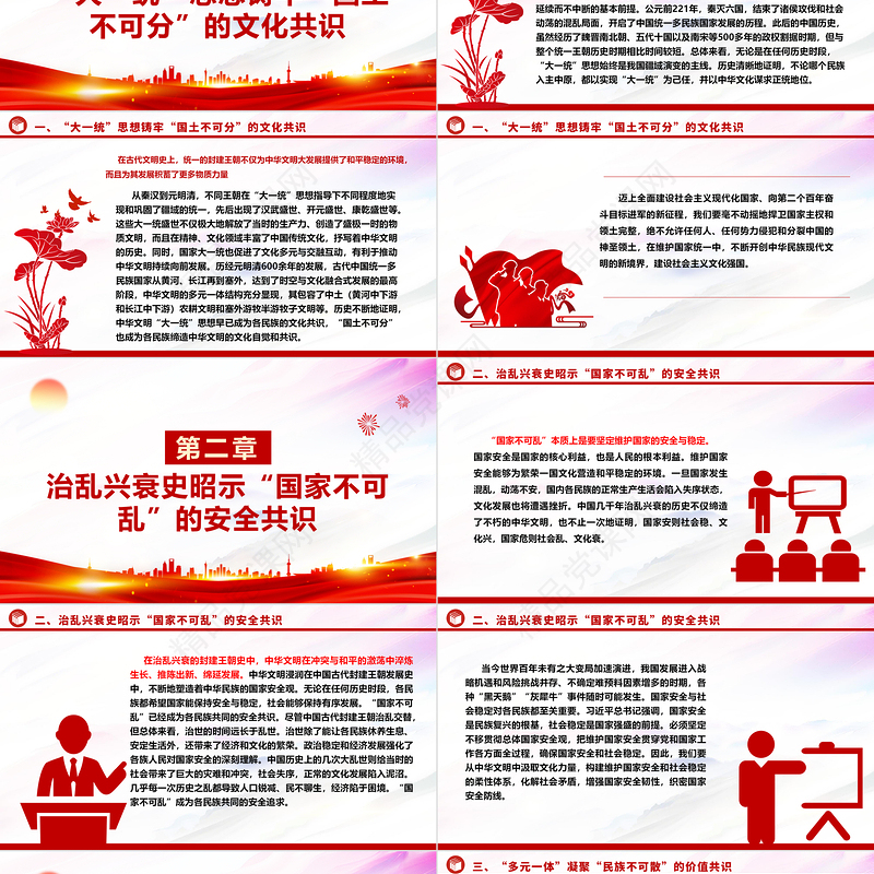 深入了解中华文明统一性中“四个不可”的逻辑意蕴ppt精美大气推进中华民族现代文明和社会主义文化强国建设党组织党支部专题党课课件