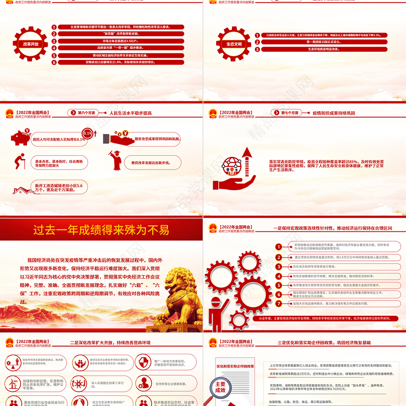 奋进新征程建功新时代PPT党政风优质深入学习贯彻全国两会精神党课课件