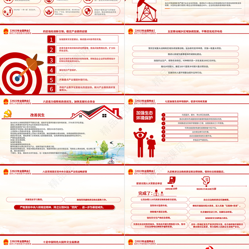 奋进新征程建功新时代PPT党政风优质深入学习贯彻全国两会精神党课课件