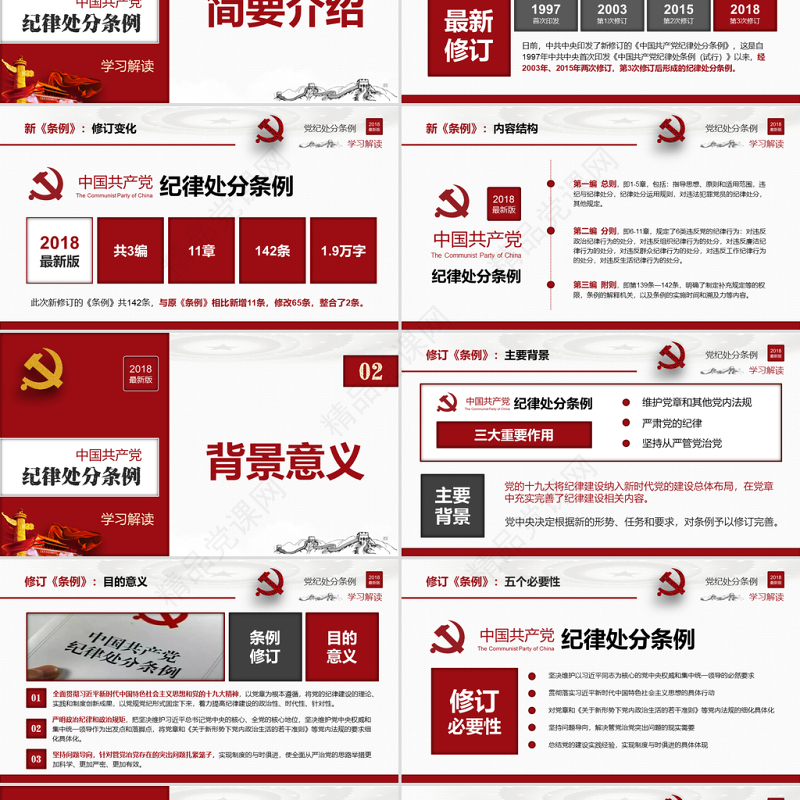 原创2018中国共产党纪律处分条例-版权可商用