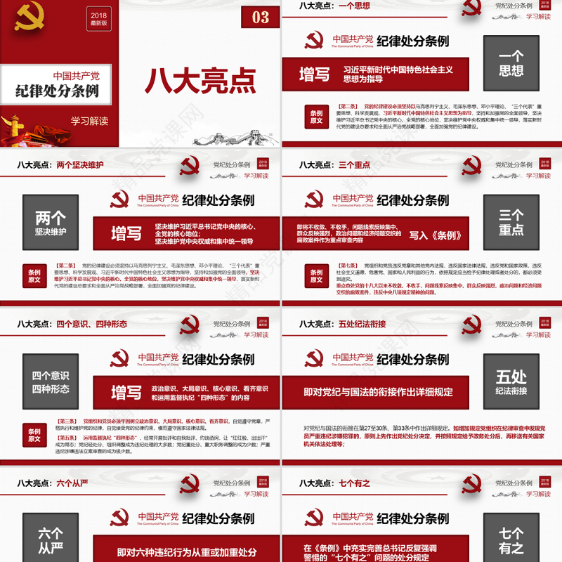 原创2018中国共产党纪律处分条例-版权可商用