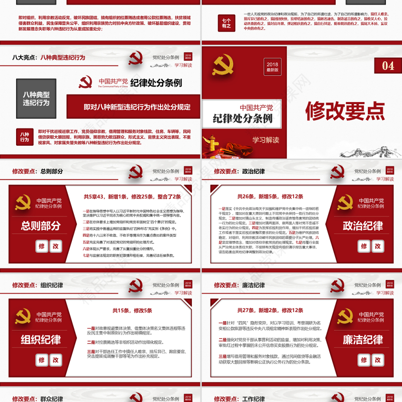 原创2018中国共产党纪律处分条例-版权可商用