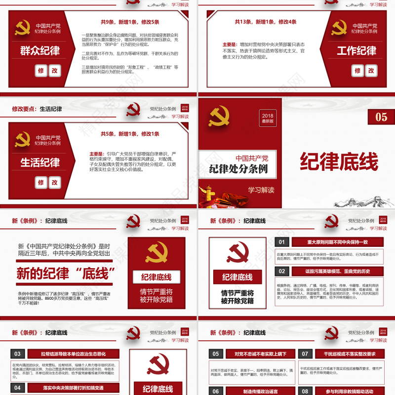 原创2018中国共产党纪律处分条例-版权可商用