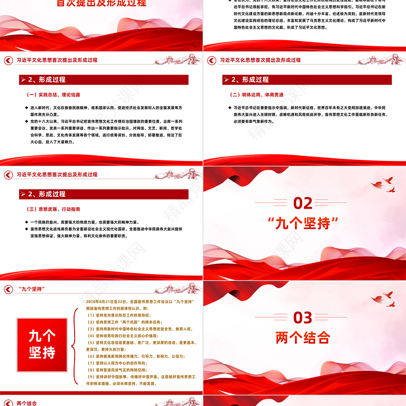 支部书记讲党课凝心聚力共奋进PPT大气党政风深入学习领会习近平文化思想专题微微党课课件下载